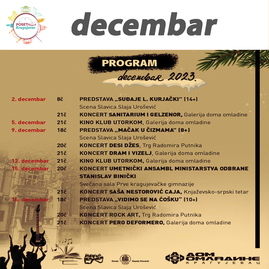 dom omladine dec